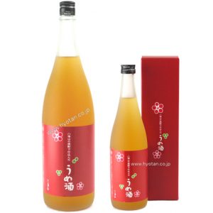 八海山の焼酎で仕込んだうめ酒（梅酒）　赤ラベル