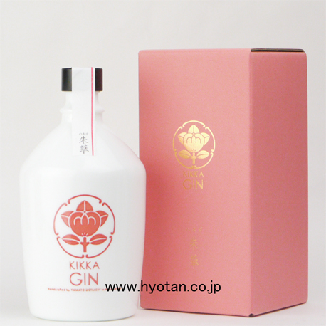 橘花 KIKKA GIN  Glass bottle 朱華（ハネズ）