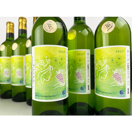 M・A・I・D・O（ま・い・ど） 大阪産デラウェア辛口（2023）750ml　GI 大阪ロゴマーク 付