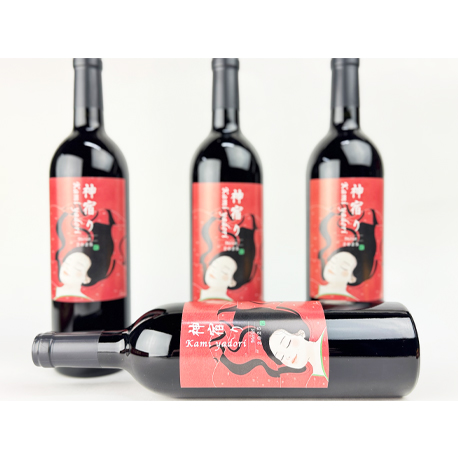 紀乃國わいん工房　神宿り メルロー 2025　750ml