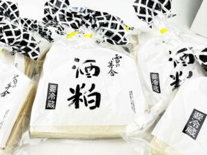 雪の茅舎　酒粕（バラ粕）　500g　バナー