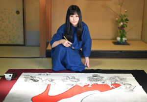 妖怪書家 逢香さん